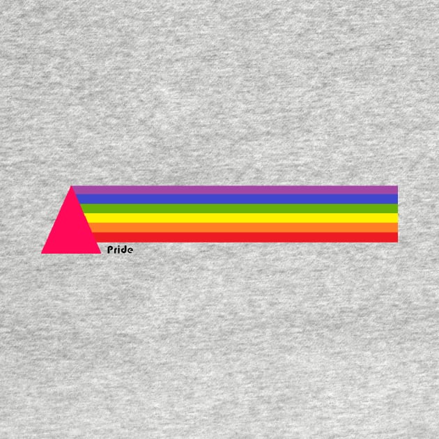 Rainbow pride with pink triangle by Keatos